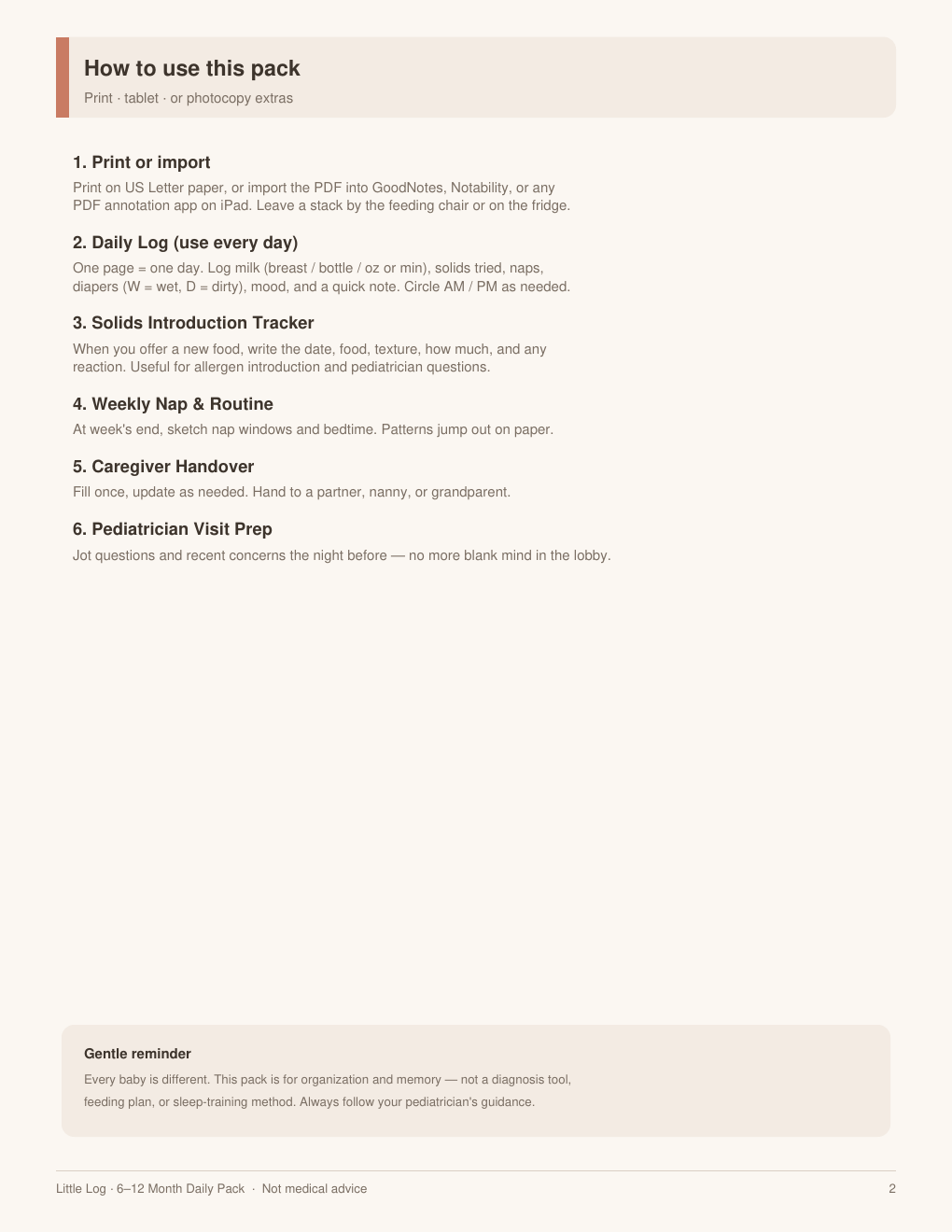 How to use page